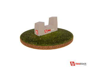 Base de hormigón para paneles solares