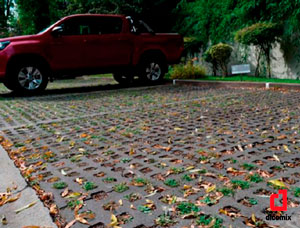 Adoquines intertrabados erba block